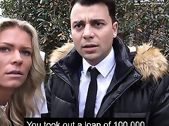 sarah blank anal. Nymph uses tight pussy to avoid paying collector