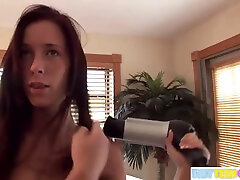 BrookeSkye combing hair Sexy Nude