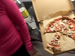 Hot Wife Sucked Pizza casting handjob hd 3xxx pakist To Get His Sauce cumshot On Pizza