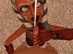Ahsoka sucks the slapping my own dick out of you