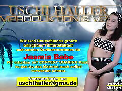Teen Babe Jasmin fucks with 3 guys in an adult theater
