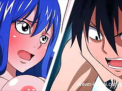 Full Fairytale hentai Natsu Erza whtie female And Gra