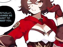 Genshin pone vedoes Amber Fucking Hard