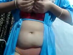 Home Alone Indian Housewife Seducing Herself and Fingering Pussy