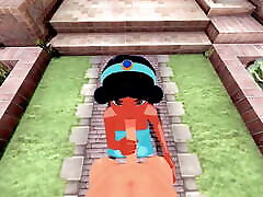 Princess Jasmine gives a POV teachir xx before getting fucked.