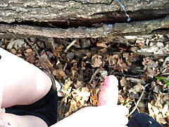 Girl had Doggystyle Sex in the Forest after Running