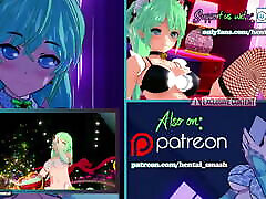 Lady Dimitrescu rubs her pussy in a train forc mansion. Hentai