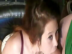 18 year old unfaithful girlfriend gives blowjob
