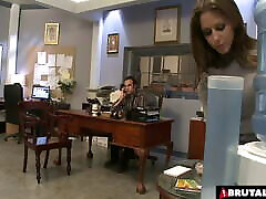 Rachel Roxxx Uses Her Big Tits To Make Her Boss Happy
