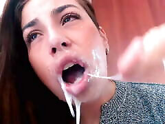 Deepthroat latina saliva sloppy ahegao