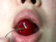 Biting the cherry