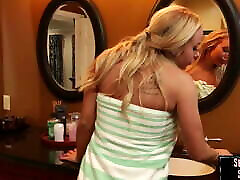 Secret busty babe getting sneakily pounded in guest room