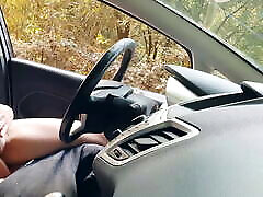 bite publique flash dans la voiture