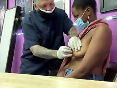 Black busty real act defloration veronika gets nipples pierced