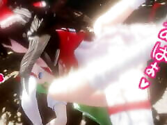 MMD Touhou - romas boys teen Reimu x Daiyousei