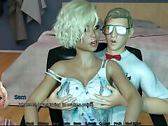 SEXBOT - day 1 Getting her al baby pussy figering massage and ready