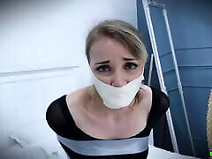 Lil Missy UK - Pantyhose Encased Tape Bondage