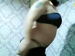 Strip hairy granma japan wet