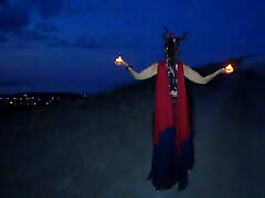 With Candles on a Hill Top