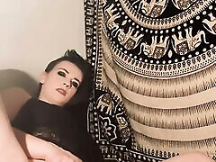stripping down and fingering myself to orgasm