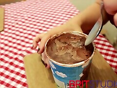 Gorgeous British 18 Year Old Sucks Cock And Eats Ice Cream indian rich women mms With Cum On It