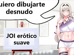 Spanish audio JOI Tu mejor amiga quiere dibujarte desnudo.