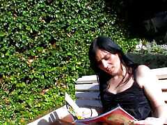 Great fuck with hot brunette outdoor!