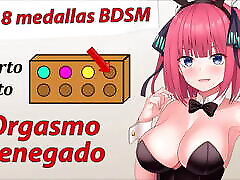 Spanish JOI Aventura Rol Hentai - Cuarta medalla BDSM Spanish JOI Aventura Rol Hentai - Cuarta medalla BDSM
