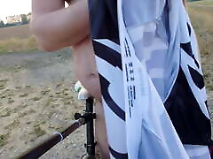 Alone and naked on the bike 1 Alone and naked on the bike 1