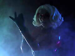 latex Halloween MILF Arya Grander seduce with ASMR rubber father sex his baby sounds SFW fetish video