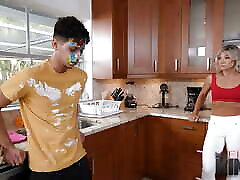 Hot Blonde Milf Lets Her Stepson Fuck Her Good For Labor Day