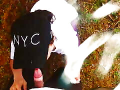She takes the candy right off the guy&039;s dick.