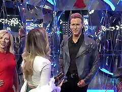 Sweet blonde chick Maria Kaze checking out some difloration in party mannequins