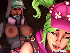 Naughty sexy ass Mercy from Overwatch and Fortnite matherand son pron video heroes get drilled doggystyle