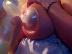 Big boobs pumping milk and teasing you