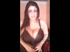 Amazing dance with busty Arabic girl