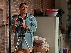 Fortunate photographer seduced by a stunning brunette lady
