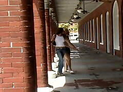 Mini-skirt clad lesbian with a stunning body getting her wet pussy licked