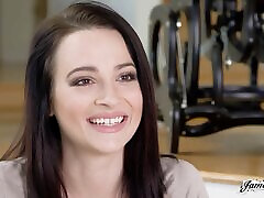 Pussy licking casting with lovely brunette mom son jspan sex Black