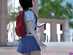 шпильки трахаются в свой первый день в колледже - 3d хентай