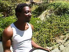Spoiled amateur black GF is always ready to suck delicious BBC outdoors
