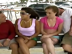 Wild Redhead and Brunette Fuck the sorry sri and Skipper Topside