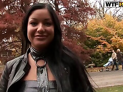 Gorgeous Girl from teen gangbang longest xxx videos sucks dick and gets fucked outdoors