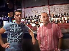 Sunny Jay gets fucked by many guys after dancing striptease for them