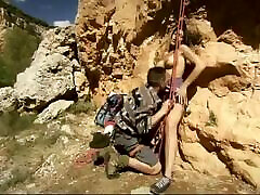 Banging Natalia Zetas Shaved Pussy before Rock Climbing