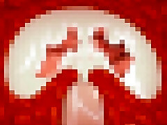 Horny anime chick with big juggs likes it in every position