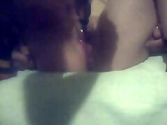 Suction session with the shaved pussy of my girlfriend