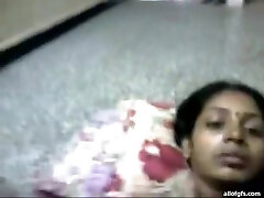 Drooling hairy pussy of my Indian wife in missionary sex scene
