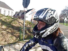 meine perfekte deutsche freundin im motorrad, will nur