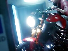 Resident Evil Claire Redfield Fucking Hard Cock On Her Motorcycle